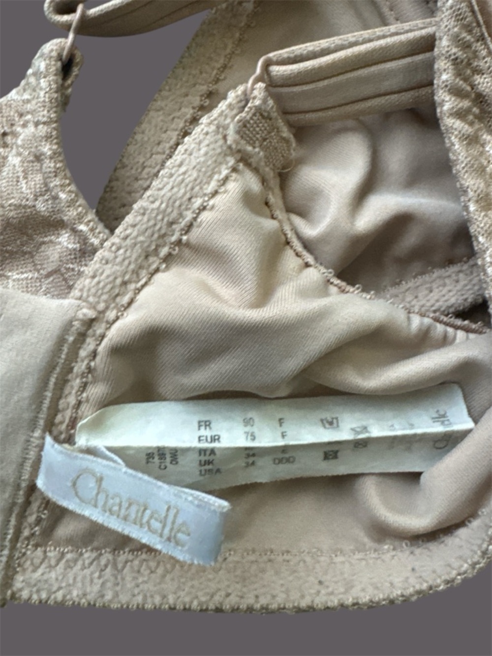 Chantelle Smooth T-Shirt Bra 34DDD - Picture 3 of 3